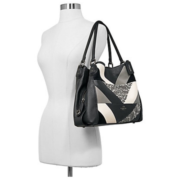 *SOLD* Coach Edie 31 Patchwork And Snakeskin Detail Shoulder Bag - Picture 17 of 17